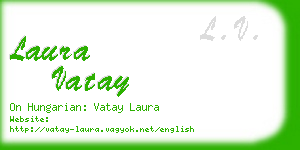 laura vatay business card